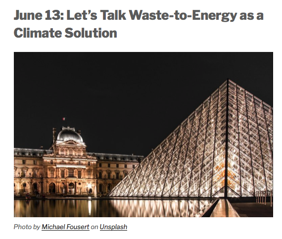 Project Drawdown Seattle, June 13th 2021: Let’s Talk Waste-to-Energy as a Climate Solution